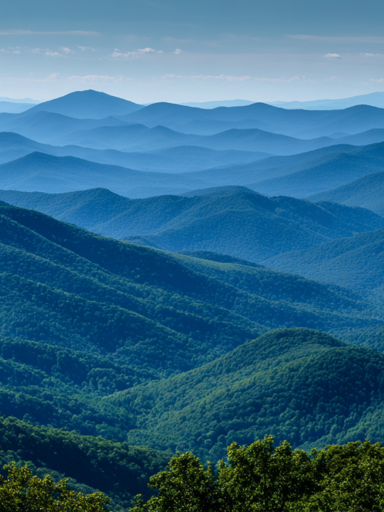 Vista of the mountains